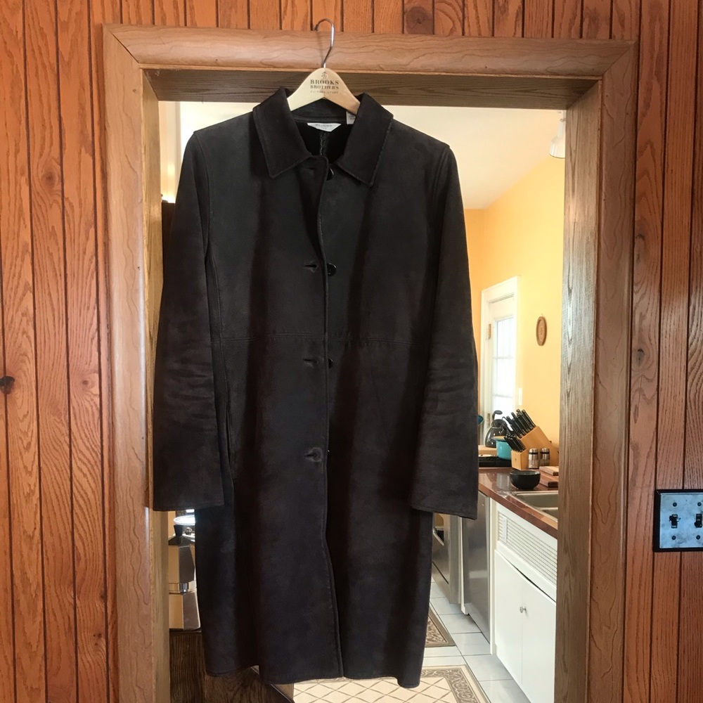 Brooks Brothers suede coat